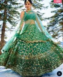 Party wear Green Lehenga Choli Collection by Vitva Fab