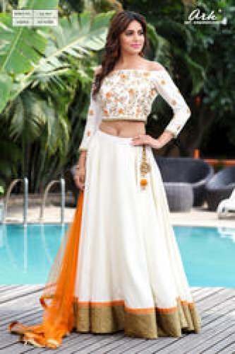 Off Shoulder Lehenga by New Kanika Fashions