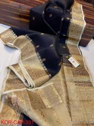 Banarasi Dyeble Kora Organza Silk Saree