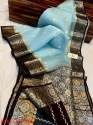 Banarasi Dyeble Kora Organza Silk Saree thumb 6