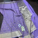 Banarasi dyeble semi georget  thumb 7