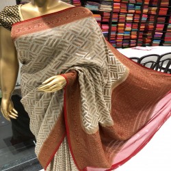 Banarasi semi georget saree 