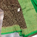 Banarasi semi georget saree  thumb 1