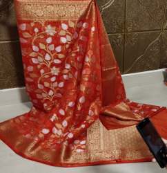 Designer Banarasi Dyeble Organza Silk Saree