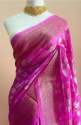 Designer Banarasi Dyeble Organza Silk Saree thumb 13