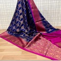 dyeble monga silk saree  thumb 7
