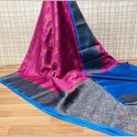 dyeble monga silk saree  thumb 8