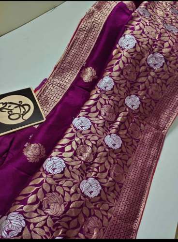Good Quality Dyeable Banarasi Silk Saree 