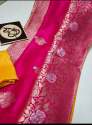 Good Quality Dyeable Banarasi Silk Saree  thumb 4