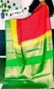 Latest Banarasi Dyeable Soft Silk Georgtte Saree thumb 1