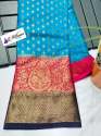 Latest Banarasi Dyeable Soft Silk Georgtte Saree thumb 4