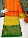 Latest Banarasi Dyeable Soft Silk Georgtte Saree thumb 9
