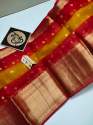Premium Quality Dyeable Kora Muslin Silk Saree thumb 7