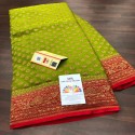 semi georget silk saree  thumb 2