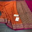 semi georget silk saree  thumb 4