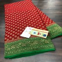 semi georget silk saree  thumb 5