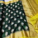 semi monga silk saree  thumb 1