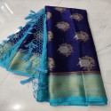semi monga silk saree  thumb 3