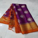 semi monga silk saree  thumb 4