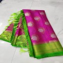 semi monga silk saree  thumb 5