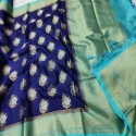 semi monga silk saree  thumb 6