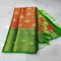 semi monga silk saree  thumb 9