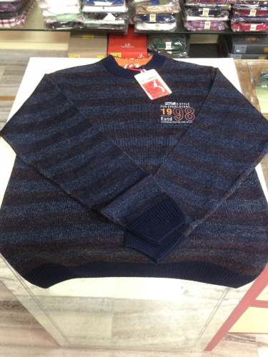 Fancy Blue Full Sleeve Sweater style T shirt  by Shree Hari shoppe