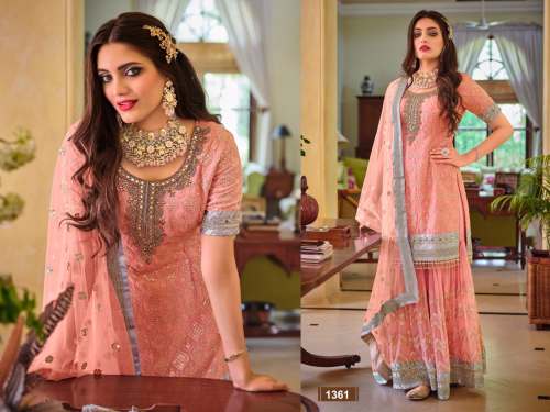 Designer Heavy Embroidery Work Suit For Ladies