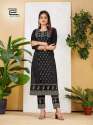 FIONA Heavy Malai Rayon Print Kurti Pant Set  thumb 4