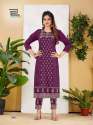 FIONA Heavy Malai Rayon Print Kurti Pant Set  thumb 5