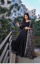 New Collection Black Georgette Long Gown For Women thumb 1