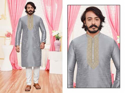 New Collection Embroidery Kurta Pajama Set For Men