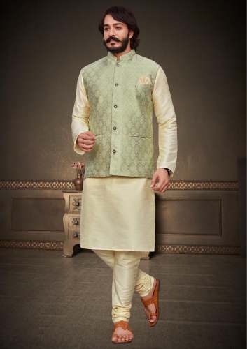 New Collection Mens Kurta Pajama With Jacket Set by tathastu lifestyle