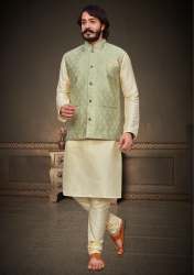 New Collection Mens Kurta Pajama With Jacket Set