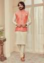 New Collection Mens Kurta Pajama With Jacket Set thumb 4