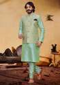 New Collection Mens Kurta Pajama With Jacket Set thumb 8