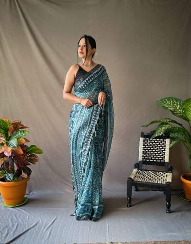 New Collection Mulmul Chanderi Saree For Women
