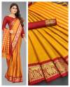 New Colllection Aura Cotton Silk Saree For Women thumb 3