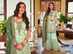 EB   1364 Georgette With Embroidery Work Suit