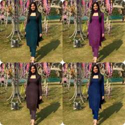 HK-1406 Emroidery Work Kurti Pant with Dupatta