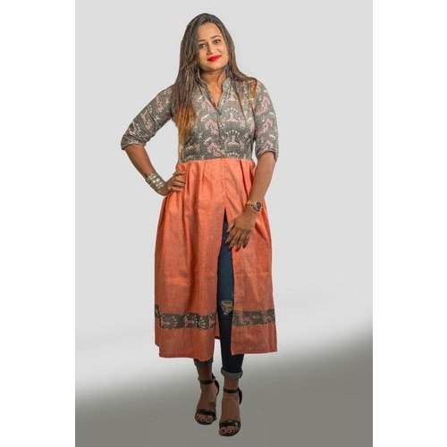 New Collection Long Stylish Front Slit Kurti