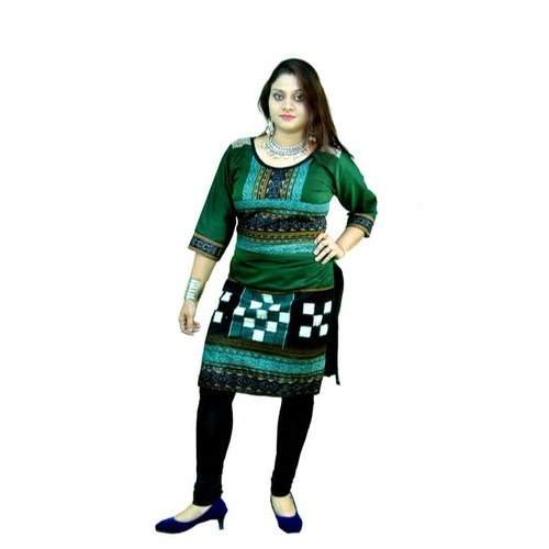Trendy Sambalpuri Green Kurti For Ladies by Sambalshree Fashion