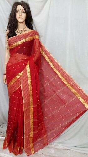 Cotton Zari Border Sarees