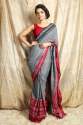 plain-red-border-saree-for-ladies