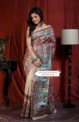 Attractive Silk Madhubani Silk Saree