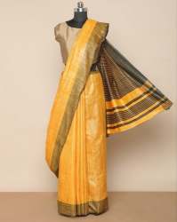 Formal Wear Tussar Ghicha Handloom Silk Saree