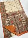 Latest Tusser Ghicha Madhubani Silk Sarees thumb 1