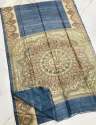 Latest Tusser Ghicha Madhubani Silk Sarees thumb 2