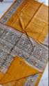 Women Pure Tusser Ghicha Silk Madhubani Printed Saree thumb 1
