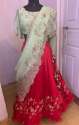 Mint And Cherry Color Lehenga Choli